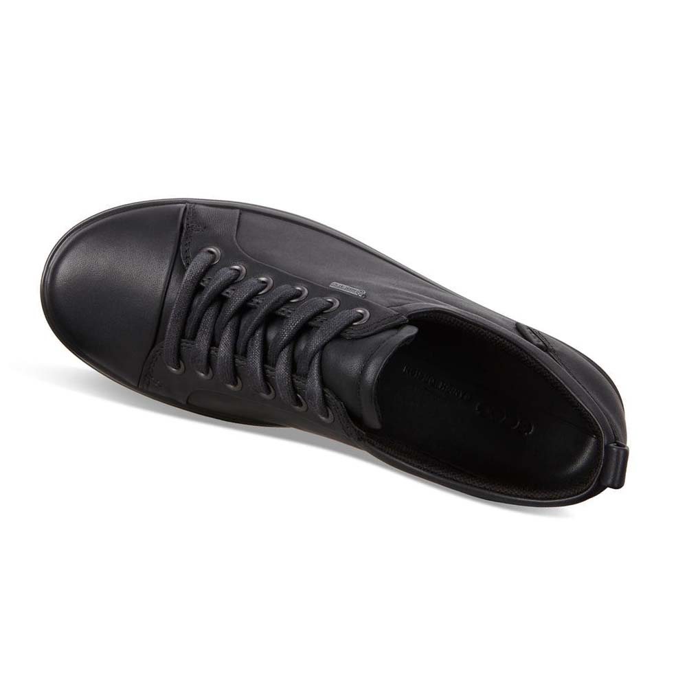 Women's Ecco Soft 7 Gtx Sneakers Black | Canada 235SGL